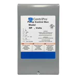 Goulds CB07412 Quick Disconnect Control Box, 3/4HP, 230V